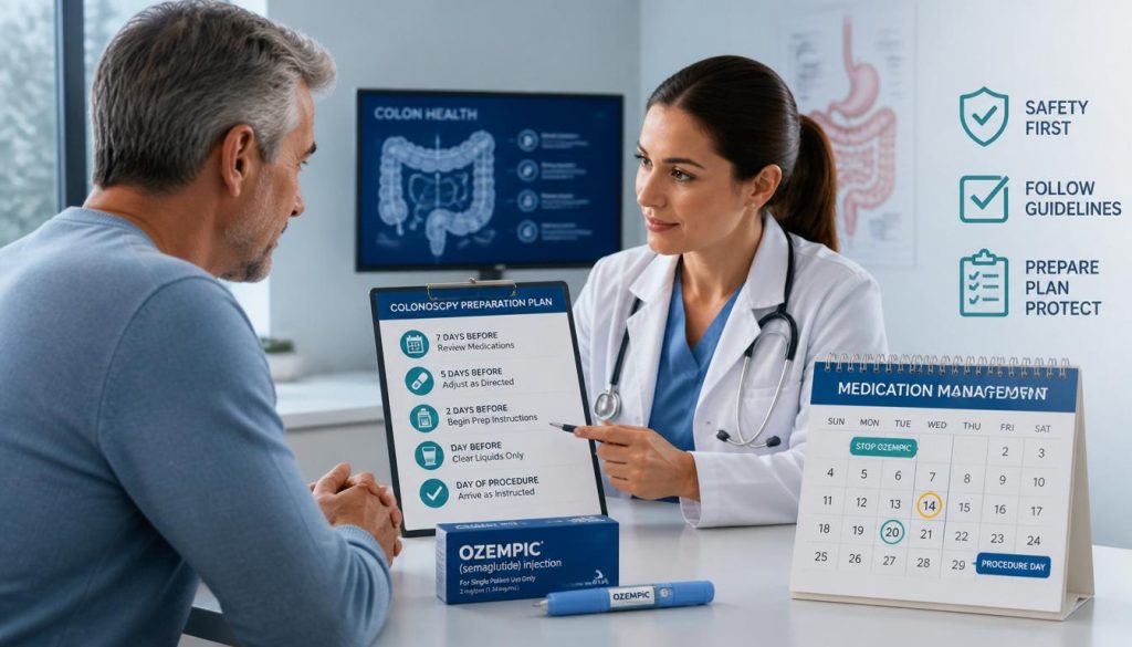 When to Stop Ozempic Before a Colonoscopy